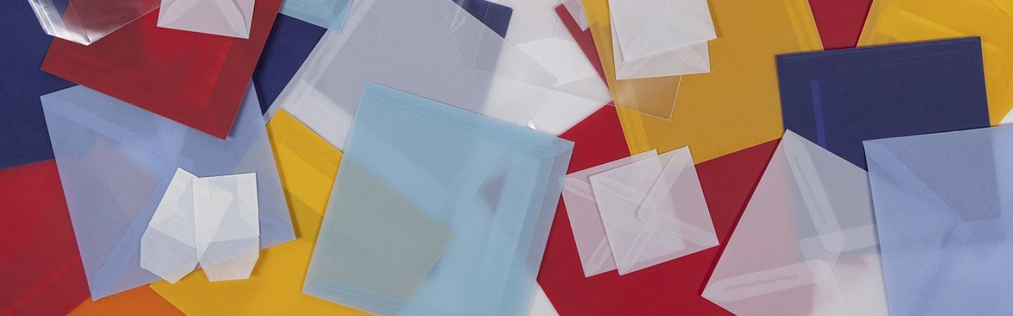 Transparante vierkante enveloppen